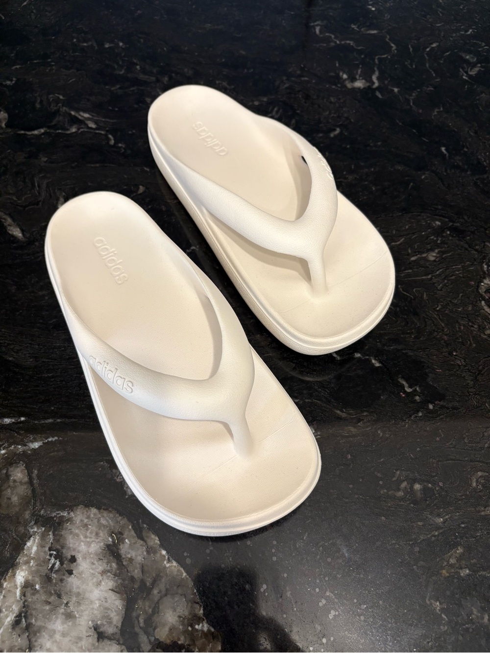 adidas Women’s Cream Thong Sandals